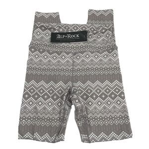Alp N Rock Leggings Womens Small Gray‎ White Nordic Print